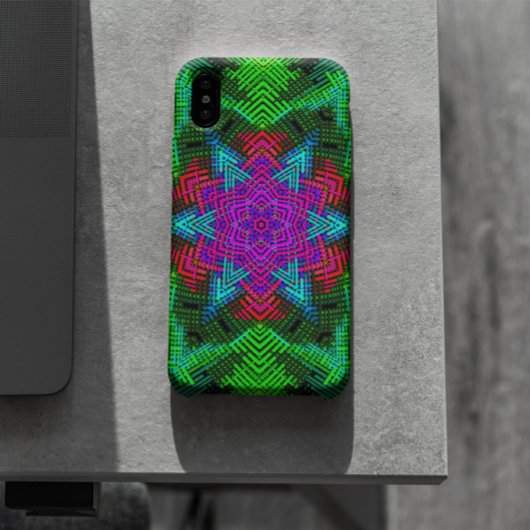 Coques Case-Mate iPhone Weer Mandala rose bleu et vert