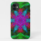 Coques Case-Mate iPhone Weer Mandala rose bleu et vert (Dos)
