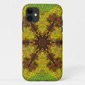 Coques Case-Mate iPhone Weer Mandala rouge jaune et vert (Dos)