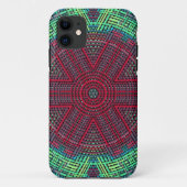 Coques Case-Mate iPhone Weer Mandala Vert Bleu et Rouge (Dos)