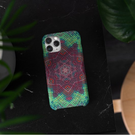 Coques Case-Mate iPhone Weer Mandala Vert Bleu et Rouge
