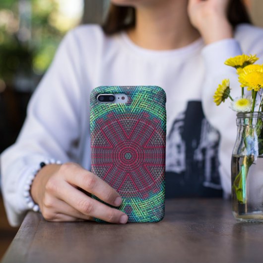 Coques Case-Mate iPhone Weer Mandala Vert Bleu et Rouge