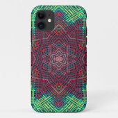 Coques Case-Mate iPhone Weer Mandala Vert Bleu et Rouge (Dos)