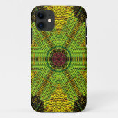 Coques Case-Mate iPhone Weer Mandala vert jaune et rouge (Dos)
