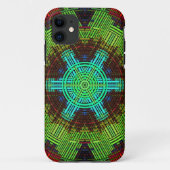 Coques Case-Mate iPhone Weer Mandala Vert Rouge et Bleu (Dos)