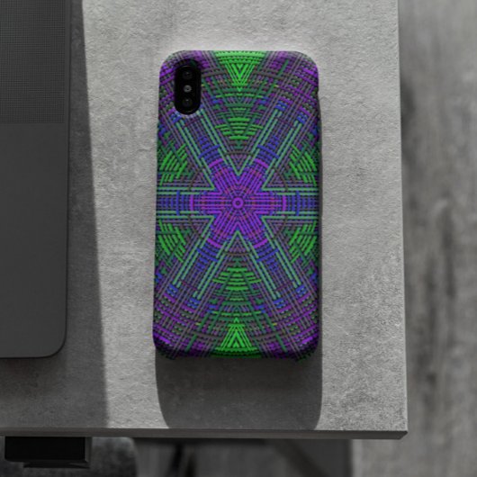 Coques Case-Mate iPhone Weer Mandala vert violet et bleu