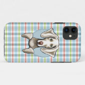 Coques Case-Mate iPhone Weimaraner Pale Plaid (Dos (Horizontal))