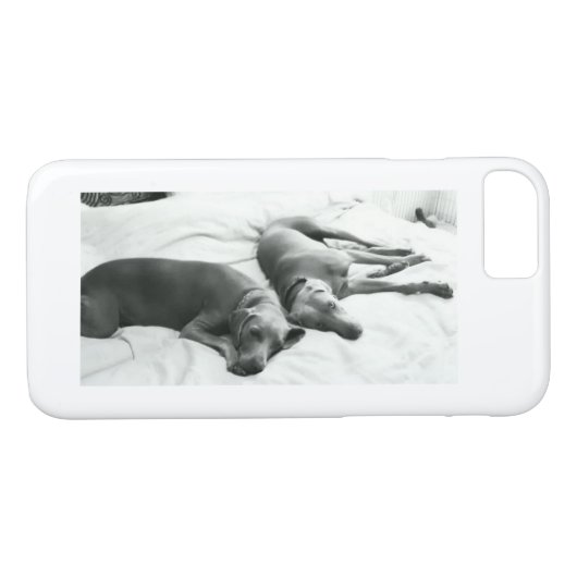 Coques Case-Mate iPhone Weimaraners paresseux (Dos (Horizontal))