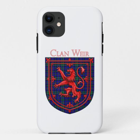 Coques Case-Mate iPhone Weir Tartan Scottish Plaid Lion Rampant (Dos)