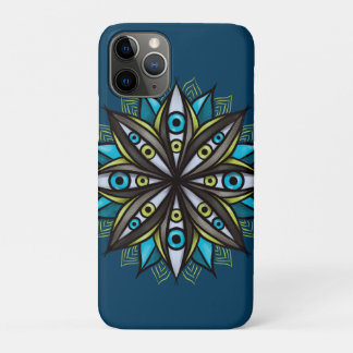 Case-Mate iPhone Case Weird Eyes Mandala Art - Trippy Flower Blue Green