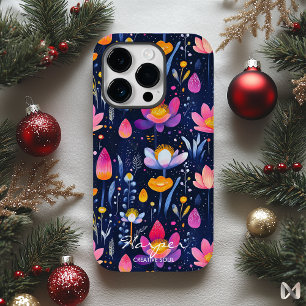 Coque Pour iPhone 14 Pro Wellness Design floral créatif et couleurs vibrant