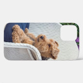 Coques Case-Mate iPhone Welsh Terrier en fauteuil Wicker (Verso (horizontal))