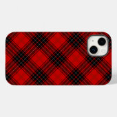 Coques Case-Mate iPhone Wemyss tartan rouge noir plaid (Verso (horizontal))