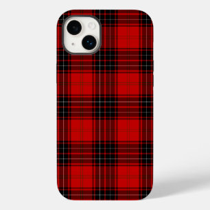 Coque Pour iPhone 14 Plus Wemyss tartan rouge noir plaid