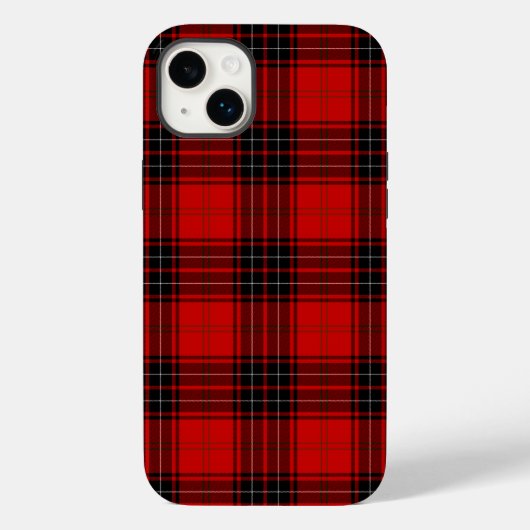 Coques Case-Mate iPhone Wemyss tartan rouge noir plaid (Verso)