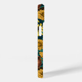 Coques Case-Mate iPhone Wens et fleurs sur bleu foncé (Verso / Droite)