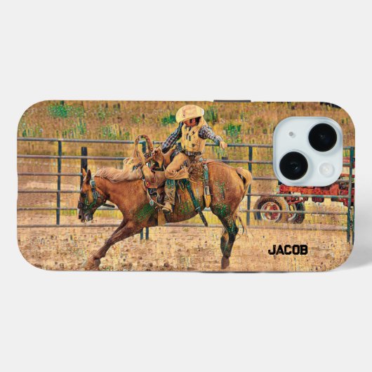 Coques Case-Mate iPhone Western Cowboy Country Horse Équitation (Verso (horizontal))