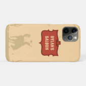 Coques Case-Mate iPhone Western Cowboy Monogramme Nom Rustique Salon (Dos (Horizontal))