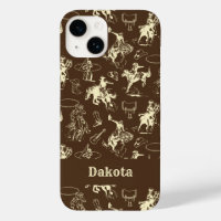 Western Cowboy Rodeo Personnalisé Dark Brown
