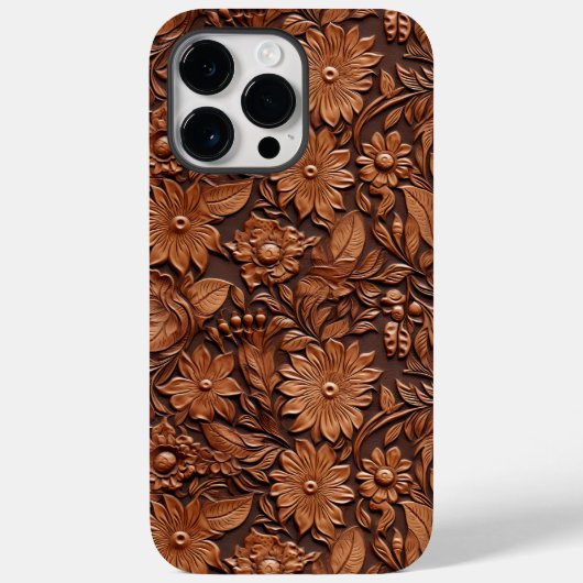 Coques Case-Mate iPhone Western Cowgirl Brown Floral (Verso)