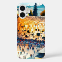 Western Wall Kotel Water Color Art
