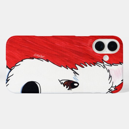 Coques Case-Mate iPhone Westie en rouge (Verso (horizontal))