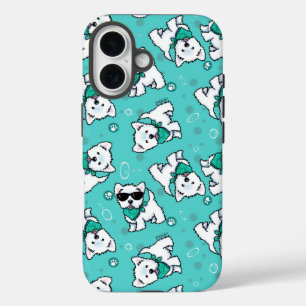 Coques iPhone 16 Westies Cutieface KiniArt