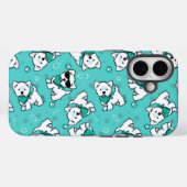 Coques Case-Mate iPhone Westies Cutieface KiniArt (Verso (horizontal))
