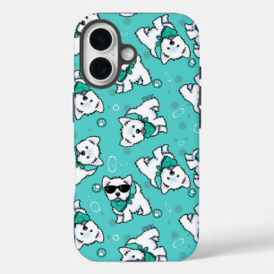 Coques iPhone 16 Westies Cutieface KiniArt