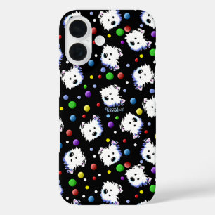 Coques iPhone 16 Westies KiniArt Confetti