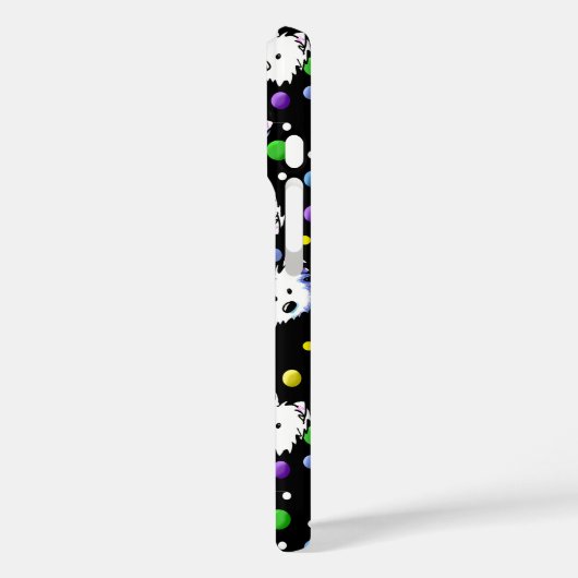 Coques Case-Mate iPhone Westies KiniArt Confetti (Verso / Gauche)