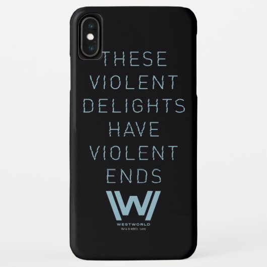 Coques Case-Mate iPhone Westworld | Citation de typographie "Plaisirs viol (Dos)
