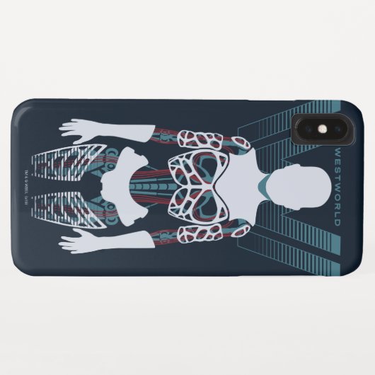 Coques Case-Mate iPhone Westworld | Squelette Android sur logo (Dos (Horizontal))