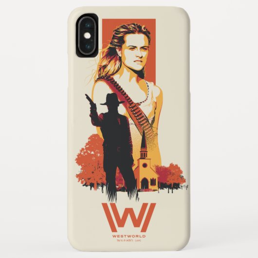 Coques Case-Mate iPhone Westworld | Wyatt & Man en noir à l'église blanche (Dos)