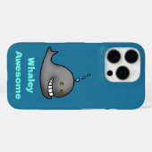 Coques Case-Mate iPhone Whaley Awesome Funny Whale Pun Design (Verso (horizontal))