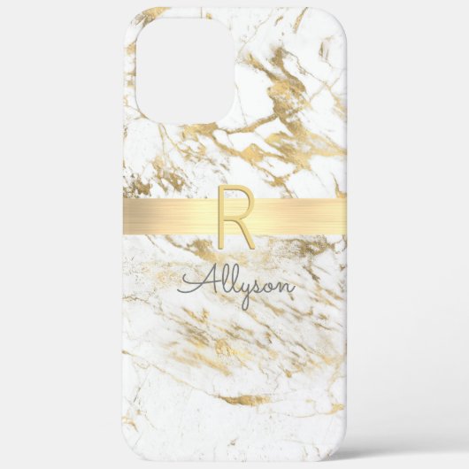 Coques Case-Mate iPhone What & Gold Marble Gold Bar, do-it-yourself Nom gr (Verso)