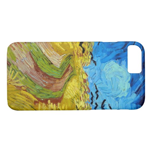 Coques Case-Mate iPhone Wheatfield with Crows, Van Gogh (Dos (Horizontal))