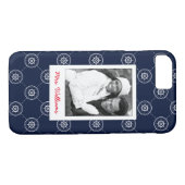 Coques Case-Mate iPhone Wheel Pattern de capitaines | votre photo et nom (Dos (Horizontal))