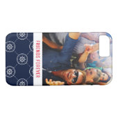 Coques Case-Mate iPhone Wheel Pattern de capitaines | votre photo et texte (Dos (Horizontal))