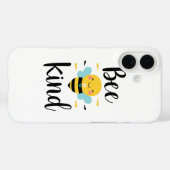 Coques Case-Mate iPhone Whimsical and Kind Bee Illustration (Verso (horizontal))