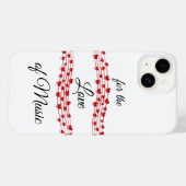 Coques Case-Mate iPhone Whimsical coeurs musique "Pour l'amour de la musiq (Verso (horizontal))