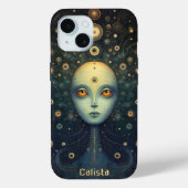 Coques Case-Mate iPhone Whimsical Cosmic Alien Art personnalisé (Verso)