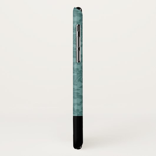 Coques Case-Mate iPhone Whimsical Funny tendance chat noir damask (Dos/Gauche)