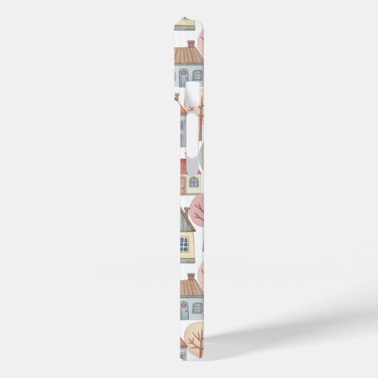 Coques Case-Mate iPhone Whimsical Little Houses Illustration Custom Name (Verso / Gauche)