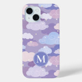 Coques Case-Mate iPhone Whimsical Pastel Clouds et étoiles Motif (Verso)