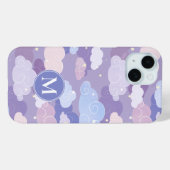 Coques Case-Mate iPhone Whimsical Pastel Clouds et étoiles Motif (Verso (horizontal))