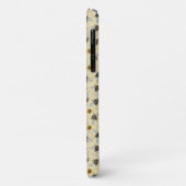Coques Case-Mate iPhone Whimsical Yellow Honeybee Dessin Motif personnalis (Dos/Gauche)