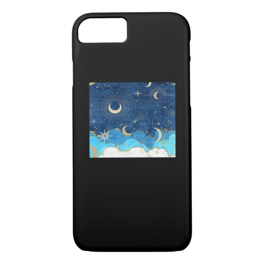 Coques Case-Mate iPhone Whimsigoth Nuages Sun Moon Witchy Classic (Dos)