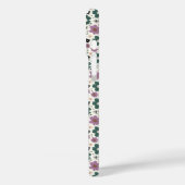 Coques Case-Mate iPhone Whimsy à fleurs vertes et violettes (Verso / Gauche)