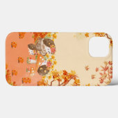 Coques Case-Mate iPhone Whimsy d'automne : Hérisson dans une forêt cosy (Verso (horizontal))